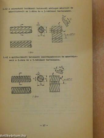 Előírások és táblázatok vasbeton szerkezetek tervezéséhez
