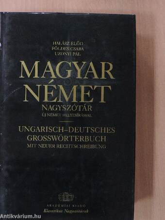 Magyar-német nagyszótár