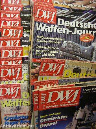 Deutsches Waffen-Journal 1990-1999. (vegyes számok) (21 db)