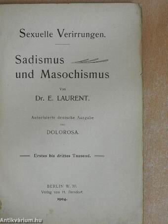 Sadismus und Masochismus