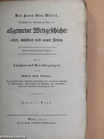 Allgemeine Weltgeschichte II. (gótbetűs)