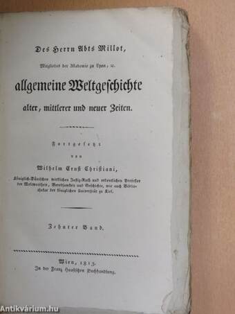 Allgemeine Weltgeschichte X. (gótbetűs)