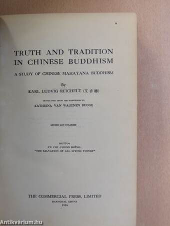 Truth and tradition in chinese Buddhism