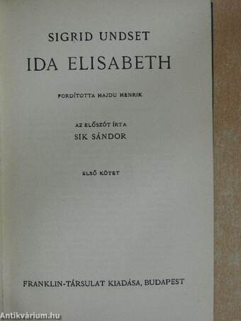 Ida Elisabeth I-II.