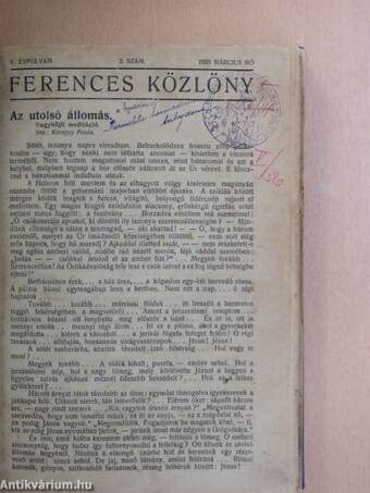 Ferences Közlöny 1925-1926. (nem teljes évfolyam)