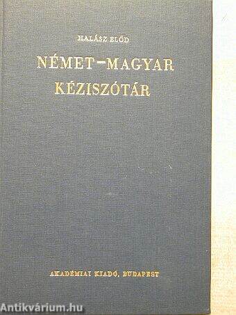 Német-magyar kéziszótár