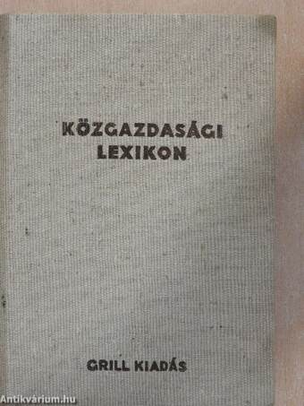 Közgazdasági lexikon