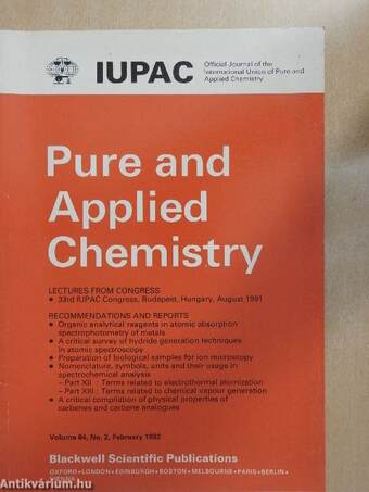 Pure and Applied Chemistry - February 1992