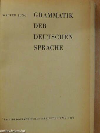 Grammatik der deutschen Sprache