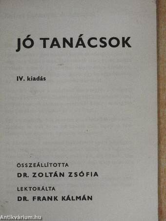 Jó tanácsok