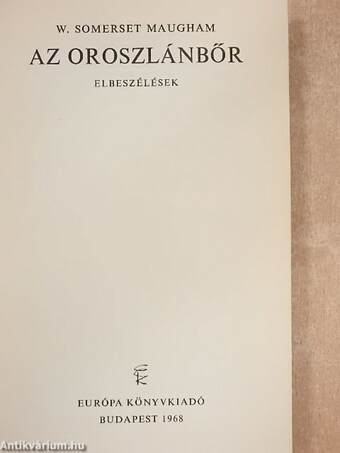 Az oroszlánbőr