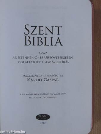 Szent Biblia