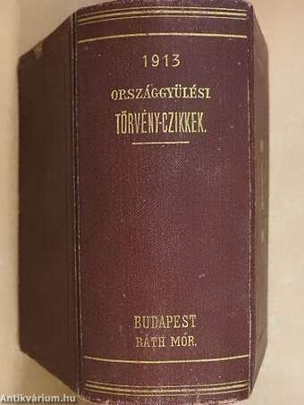 1913-dik évi országgyűlési törvénycikkek