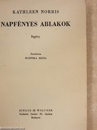 Napfényes ablakok