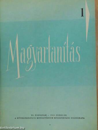 Magyartanítás 1963-64/1-6.