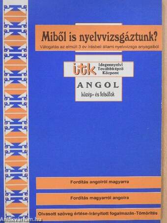 Miből is nyelvvizsgáztunk?