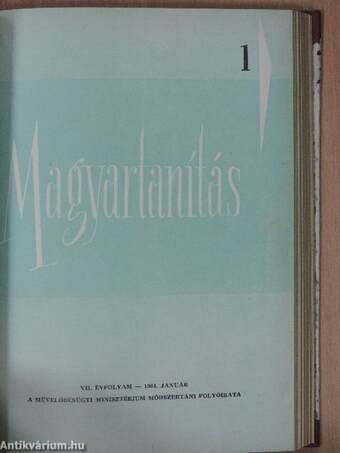 Magyartanítás 1963-64/1-6.