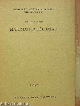 Matematika példatár