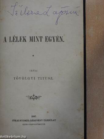 A lélek mint egyén