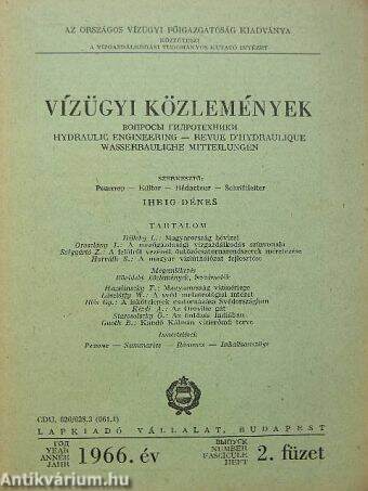 Vízügyi Közlemények 1966/2.