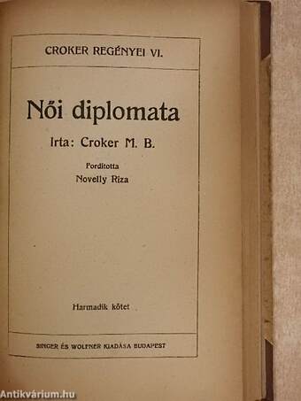 Női diplomata I-III.