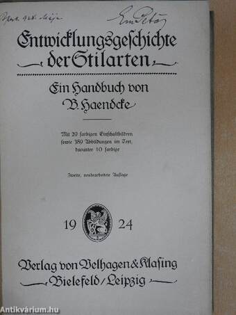 Entwicklungsgeschichte der Stilarten (gótbetűs)