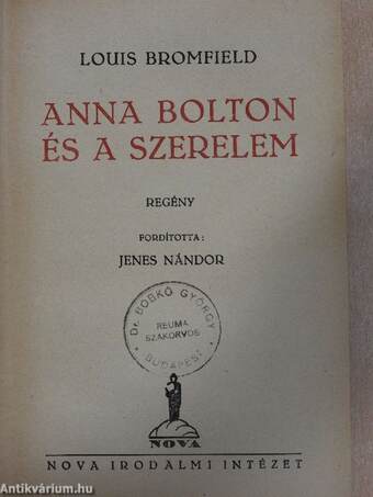 Anna Bolton és a szerelem