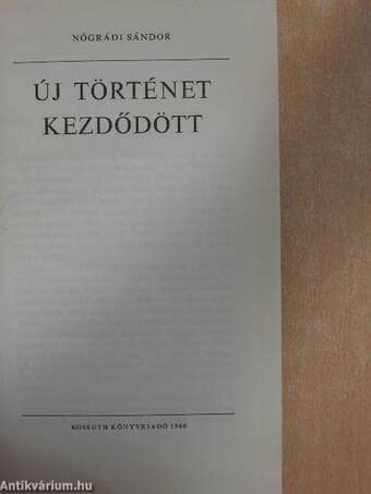 Új történet kezdődött