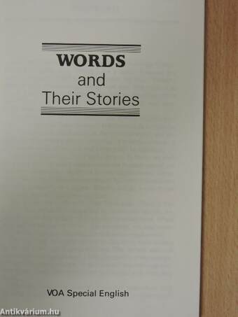 Words and Their Stories