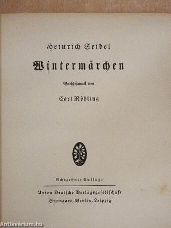 Wintermärchen (gótbetűs)