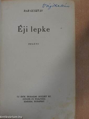 Éji lepke