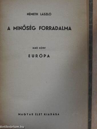 A minőség forradalma I-IV.