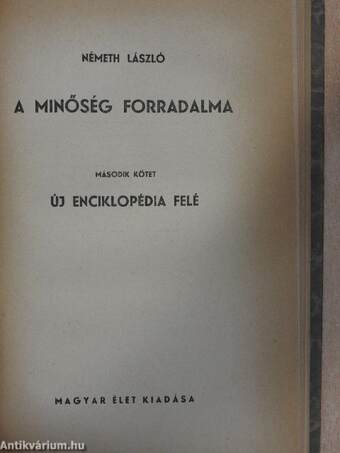 A minőség forradalma I-IV.