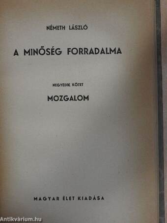 A minőség forradalma I-IV.