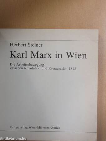 Karl Marx in Wien