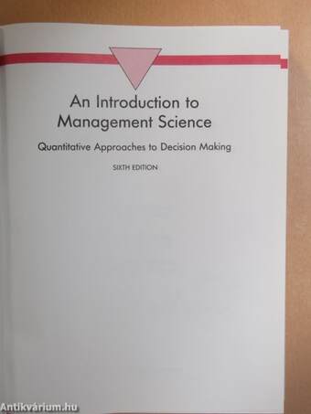 An Introduction to Management Science