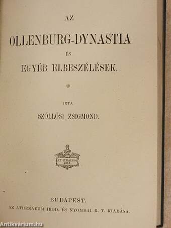 A gondolkodók/Az Ollenburg-dynastia