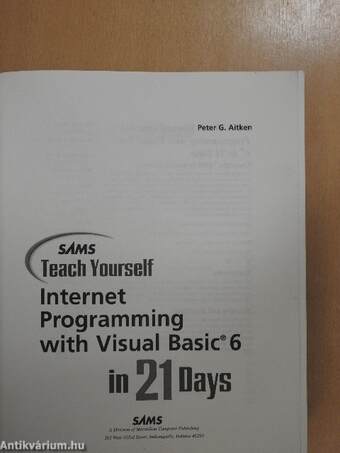 Sams Teach Yourself Internet Programming with Visual Basic 6 in 21 Days