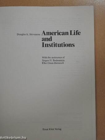 American Life and Institutions