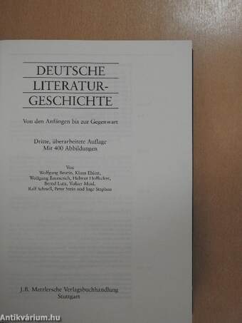 Deutsche Literaturgeschichte