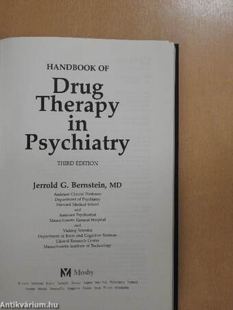 Handbook of Drug Therapy in Psychiatry