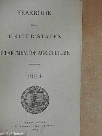 Yearbook Of The United States Department Of Agriculture 1904.