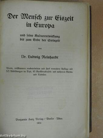 Der Mensch zur Eiszeit in Europa (gótbetűs)