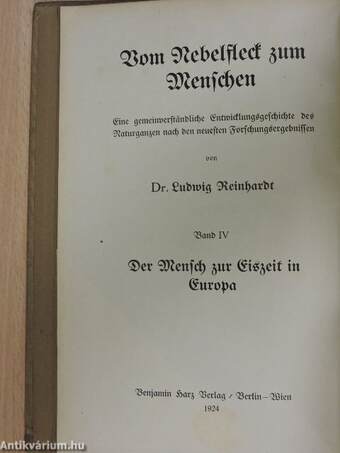 Der Mensch zur Eiszeit in Europa (gótbetűs)