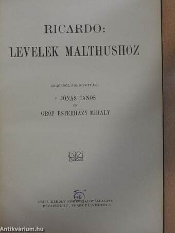 Levelek Malthushoz