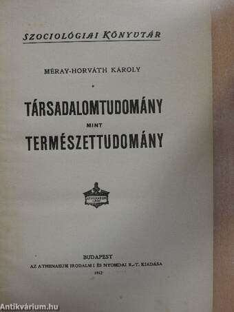 Társadalomtudomány mint természettudomány