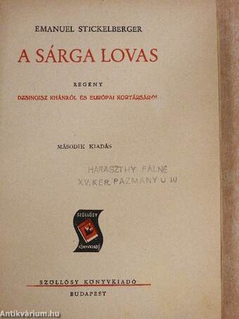 A sárga lovas