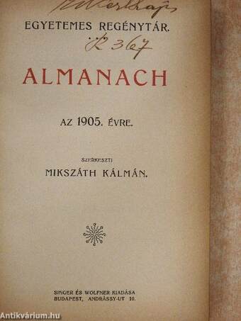 Almanach az 1905. évre