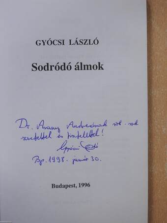 Sodródó álmok (dedikált példány)