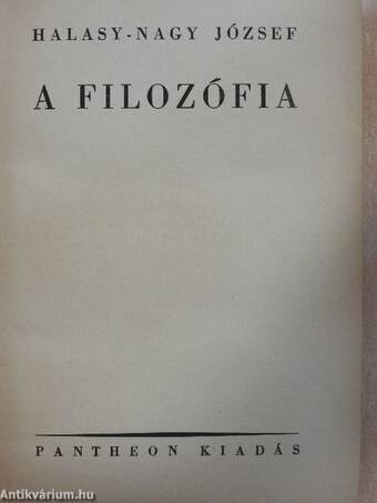 A filozófia